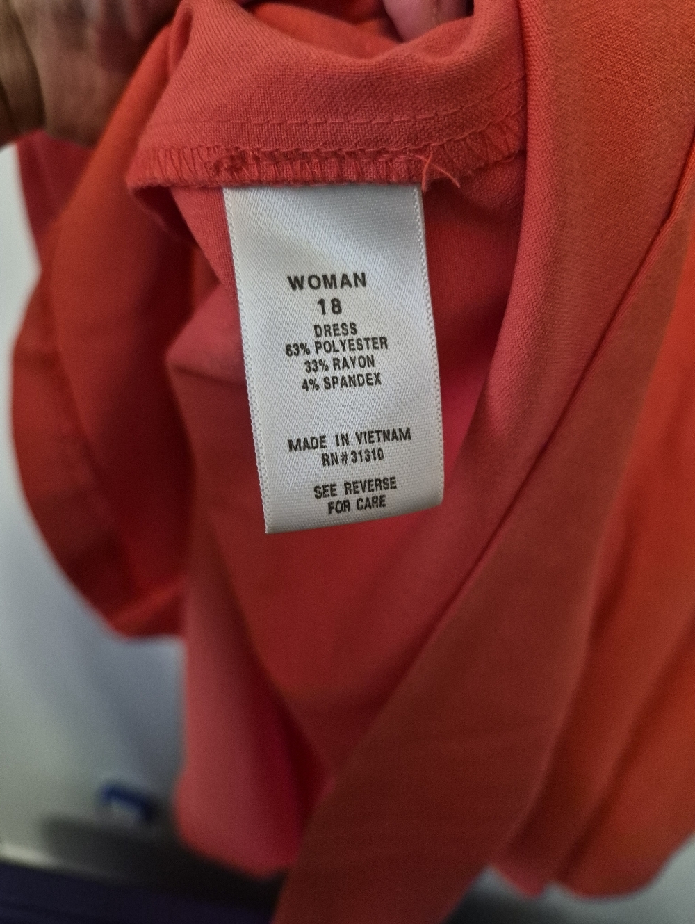 Orangesicle A-line Dress, Plus Size 18 - Picture 7 of 8